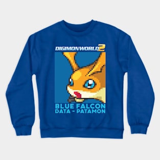 digimon world 2 blue falcon patamon Crewneck Sweatshirt